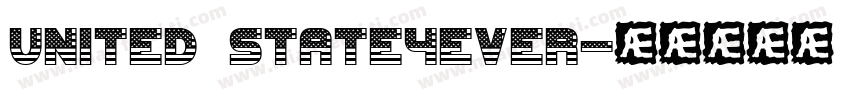 UNITED STATE4EVER字体转换